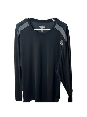Reebok Men's Black Long Sleeve Speedwick Shirt size 2XL